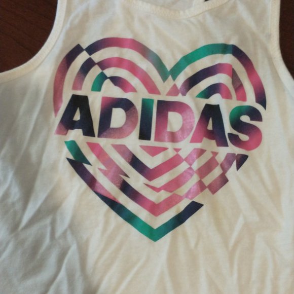 ADIDAS HEART TANK.... EUC